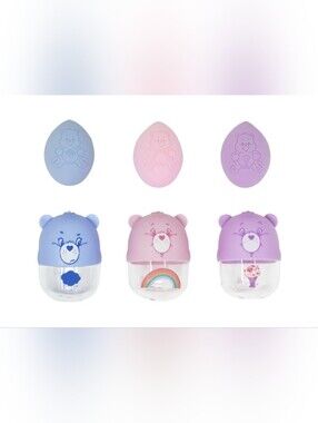Impressions Vanity | Care Bears Blending Sponge + Travel Case Trio Set